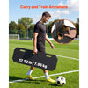 VEVOR Soccer Rebounder Board, 40 x 12 in Portable Soccer Rebound Wall, HDPE Sports Kick Back Trainer, 3 Adjustable Angles, Easy Setup Ball Practice Training Equipment for Passing & Reaction Skills