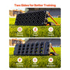 VEVOR Soccer Rebounder Board, 37.4 x 9.8 in Portable Soccer Rebound Wall, Dual Surface Sports Kick Back Trainer, 3 Adjustable Angles, Easy Setup Ball Practice Equipment for Passing & Reaction Skills