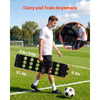 VEVOR Soccer Rebounder Board, 37.4 x 9.8 in Portable Soccer Rebound Wall, Dual Surface Sports Kick Back Trainer, 3 Adjustable Angles, Easy Setup Ball Practice Equipment for Passing & Reaction Skills