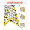 VEVOR Soccer Rebounder Rebound Net, 40"x35"x37" Portable Football Training Gifts, Fully Adjustable Angles Goal Net, Aids & Equipment for Kids Teens & All Ages, Easy Set Up & Perfect Storage