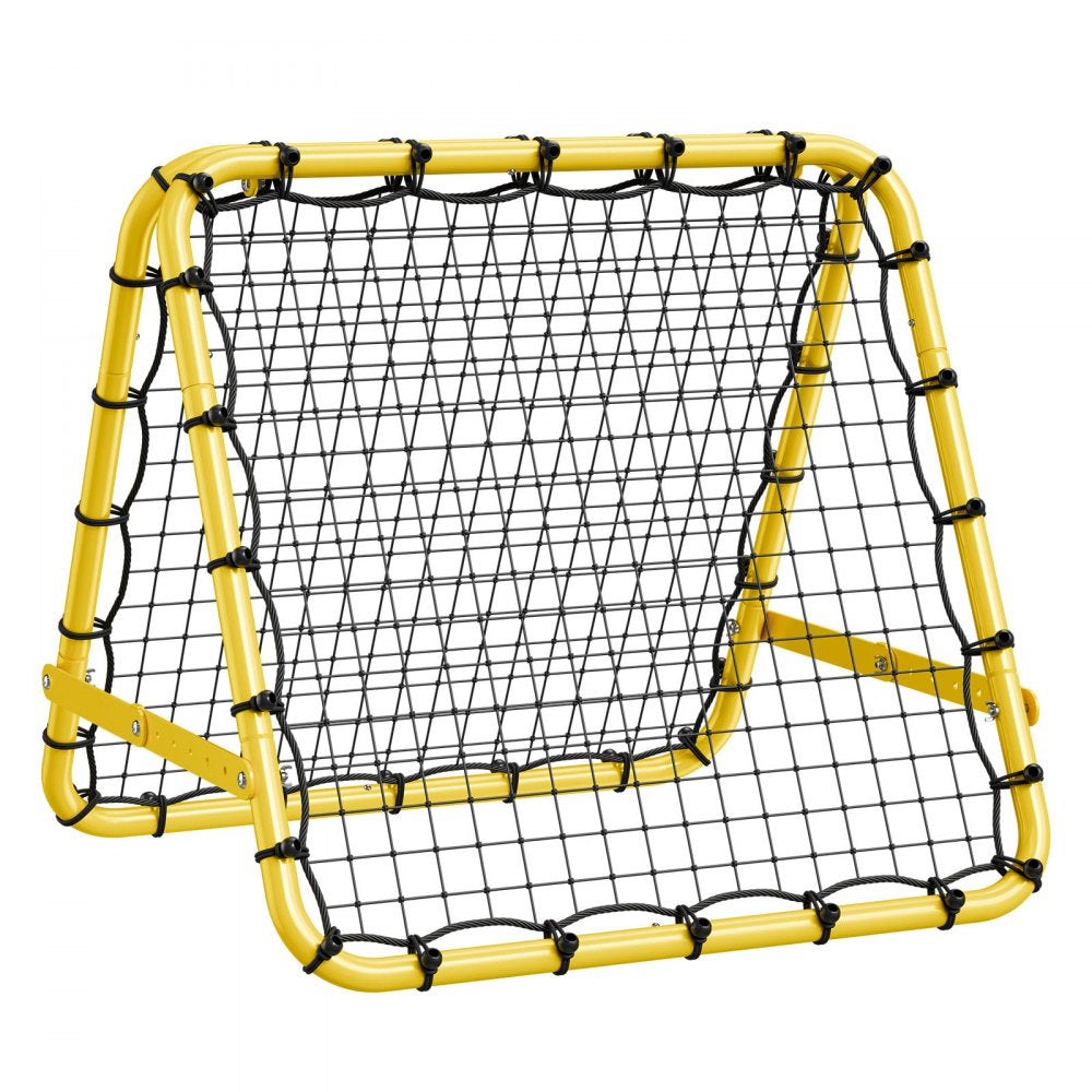 VEVOR Soccer Rebounder Rebound Net, 40"x35"x37" Portable Football Training Gifts, Fully Adjustable Angles Goal Net, Aids & Equipment for Kids Teens & All Ages, Easy Set Up & Perfect Storage
