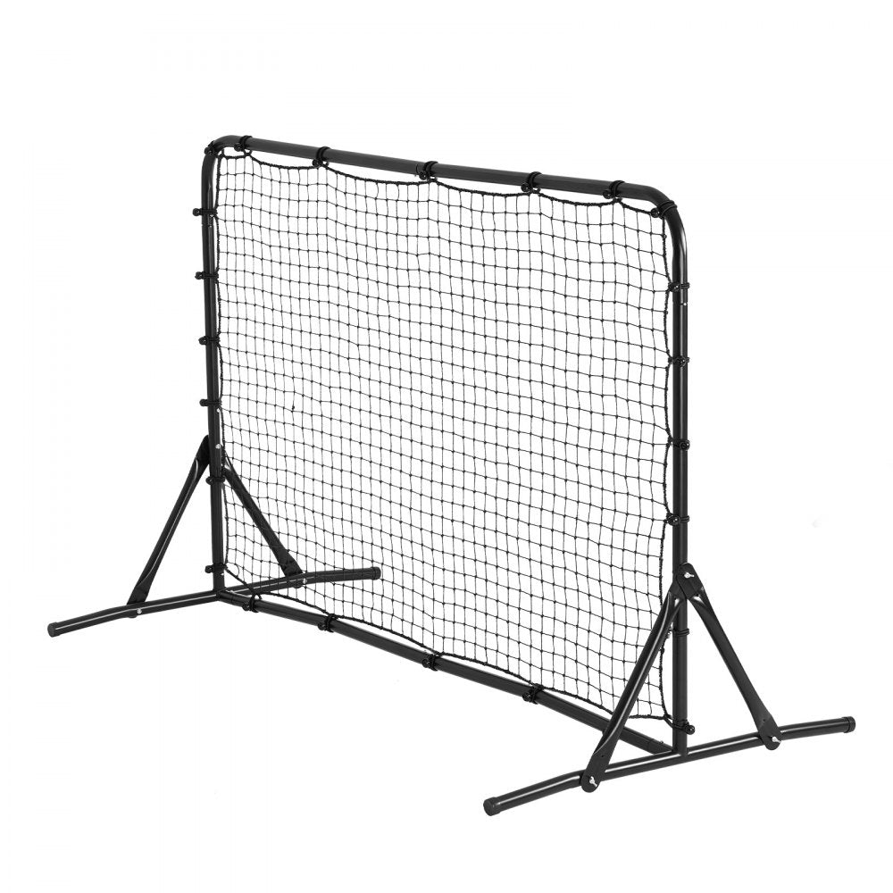 VEVOR Soccer Rebound Trainer, 6x4FT Iron Soccer Training Equipment, Sports Football Rebounder Wall, Double-Sided Rebounding Net, Easy Assembly, Perfect for Backyard Practicing, Solo Training, Passing