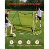 VEVOR Soccer Rebounder Net, 2-in-1 Soccer Goal Rebounder, Thickened Fiberglass Poles Iron Pipe for Team Solo Control, Passing Practice, Easy Setup Ball Training Equipment for Teens & Adults, 72" x 43"