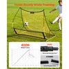 VEVOR Soccer Rebounder Net, 2-in-1 Soccer Goal Rebounder, Thickened Fiberglass Poles Iron Pipe for Team Solo Control, Passing Practice, Easy Setup Ball Training Equipment for Teens & Adults, 72" x 43"