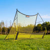 VEVOR Soccer Rebounder Net, 2-in-1 Soccer Goal Rebounder, Thickened Fiberglass Poles Iron Pipe for Team Solo Control, Passing Practice, Easy Setup Ball Training Equipment for Teens & Adults, 72" x 43"