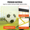 VEVOR Soccer Trainer, 2-IN-1 Portable Soccer Rebounder Net, 71"x40" Iron Soccer Practice Equipment, Sports Football Rebounder Wall with Portable Bag, Perfect for Team Solo Training, Passing, Volley