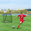 VEVOR Soccer Rebounder Rebound Net, Kick-Back 34"x34", Portable Football Training Gifts, Fully Adjustable Angles Goal Net, Aids & Equipment for Kids Teens & All Ages, Easy Set Up & Perfect Storage