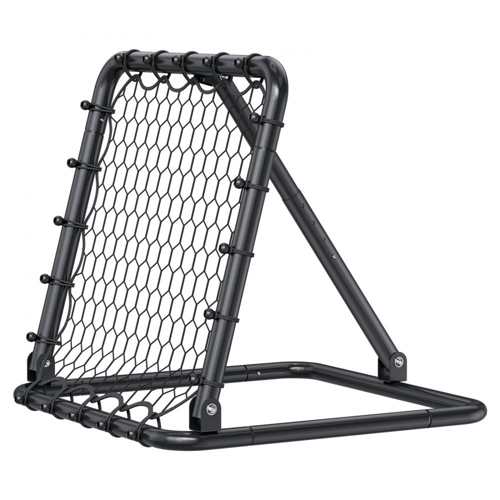 VEVOR Soccer Rebounder Rebound Net, Kick-Back 34"x34", Portable Football Training Gifts, Fully Adjustable Angles Goal Net, Aids & Equipment for Kids Teens & All Ages, Easy Set Up & Perfect Storage