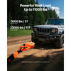 VEVOR 10 T Winch Snatch Block, 22,000 lbs Capacity Block and Tackle Pulley System, Work with 0.4" - 0.55" Rope, Winch Hook Accessories, Heavy Duty Offroad Recovery Accessory for Truck Tractor ATV UTV