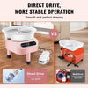 VEVOR Pottery Wheel, 350W Electric Wheel for Pottery with Foot Pedal and LCD Touch Screen,10 inch Pottery Forming Machine,  Direct Drive Ceramic Wheel with 3 Support Legs for DIY Art Craft, Pink