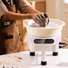 VEVOR Pottery Wheel, 10 inch Pottery Forming Machine, Direct Drive Ceramic Wheel with 3 Support Legs for DIY Art Craft, 350W Electric Wheel for Pottery with Foot Pedal and LCD Touch Screen, White