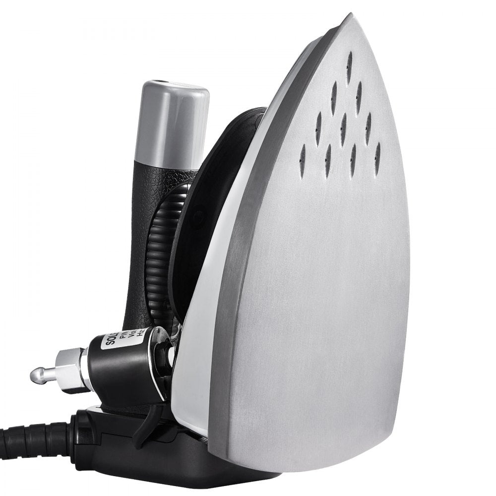 VEVOR Gravity Feed Steam Iron, 1000W Gravity Feed Iron with 3.5 L Large Capacity Tank, Demineralizer Cartridges, Non-Stick Ironing Shoe, 5 Temperature Settings Industrial Electric Steam Iron Set