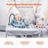 VEVOR Steam Iron, 1700W Iron for Clothes, Aluminum Alloy + PTFE Soleplate, Auto Shut-Off, Self-Cleaning, Four Temperature Settings, Quick Heating, Anti-Drip, Clothing Iron for Home Ironing Clothes
