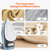 VEVOR Steam Iron, 1700W Iron for Clothes, Aluminum Alloy + PTFE Soleplate, Auto Shut-Off, Self-Cleaning, Four Temperature Settings, Quick Heating, Anti-Drip, Clothing Iron for Home Ironing Clothes