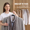 VEVOR Hangers, 11lbs Load-Bearing, 50 Pack Black Velvet Hangers with 360 Degree Swivel Hook & 0.2 in Ultra-Thin Design, Non-Slip Space Saving Hangers, Fit for Silk Garments, Coats, Sweaters & Straps