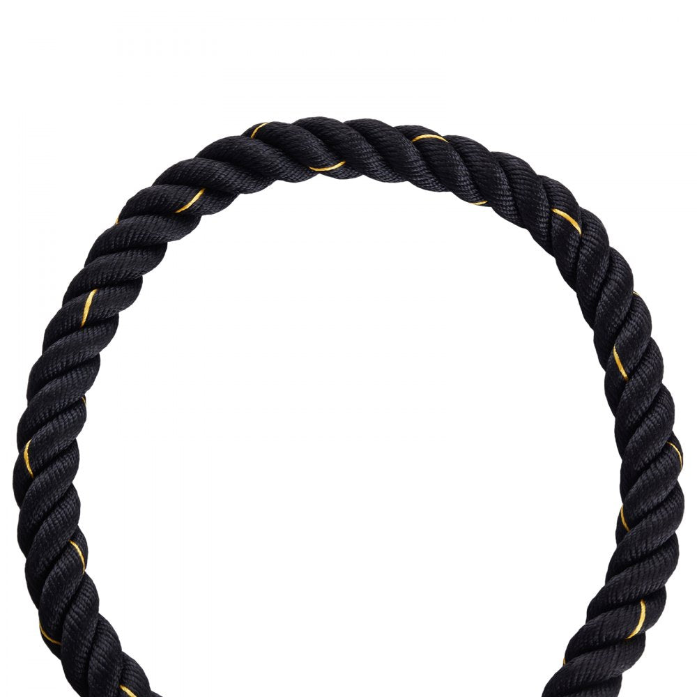 VEVOR Battle Rope, 1.5 Inch Diameter 30Ft Length Polyester Exercise Rope, Battle Exercise Equipment, Heavy Weighted Rope for Home Gym Body Workout Core Strength Training Muscle Building Fitness