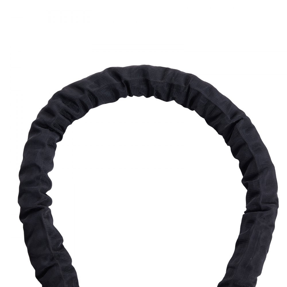 VEVOR Battle Rope, 1.5 Inch Diameter 30Ft Length Polyester Exercise Rope, Battle Exercise Equipment with Protective Sleeve & Anchor, Heavy Weighted Rope for Home Gym Workout Core Strength Training