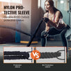 VEVOR Battle Rope, 1.5 Inch Diameter 40Ft Length Polyester Exercise Rope, Battle Exercise Equipment with Protective Sleeve & Anchor, Heavy Weighted Rope for Home Gym Workout Core Strength Training