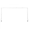 VEVOR Over The Table Rod Stand with Clamps, 13"-42'' Tall & 28"-98" Length Adjustable, Metal Table Arch Stand, Tabletop Balloon Arch Frame for Wedding Birthday Party Christmas Decorations, White
