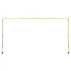 VEVOR Over The Table Rod Stand with Clamps, 13"-42" Tall & 28"-98" Length Adjustable, Metal Table Arch Stand, Tabletop Balloon Arch Frame for Wedding Birthday Party Christmas Decorations, Gold