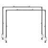 VEVOR Over The Table Rod Stand with Clamps, 13"-42" Tall & 28"-98" Length Adjustable, 2 Packs Table Arch Stand, Tabletop Balloon Arch Frame for Wedding Birthday Party Christmas Decorations, Black