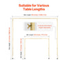 VEVOR Over The Table Rod Stand with Clamps, 13"-42" Tall & 28"-98" Length Adjustable, 2 Packs Table Arch Stand, Tabletop Balloon Arch Frame for Wedding Birthday Party Christmas Decorations, Gold
