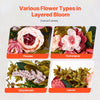 VEVOR Artificial Decorative Wreath, 19 in, Pink, Decorated with Peonies, Hydrangeas, Babysbreath, Year Round Wreath for All Seasons Indoor and Outdoor Home Wall Window Festival Wedding Decorations