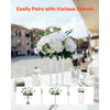 VEVOR Flower Balls Arrangement Bouquet 10 PCS, 17.7-Inch Diameter Artificial Flower Balls Wedding White Roses Centerpieces, Faux Flowers Arrangements for Wedding Centerpiece Home Table Decorations