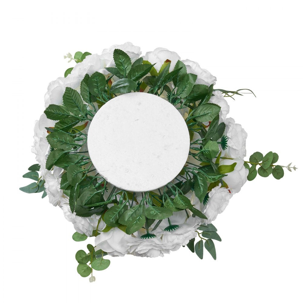 VEVOR Flower Balls Arrangement Bouquet 10 PCS, 17.7-Inch Diameter Artificial Flower Balls Wedding White Roses Centerpieces, Faux Flowers Arrangements for Wedding Centerpiece Home Table Decorations