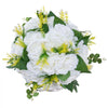 VEVOR Flower Balls Arrangement Bouquet 10 PCS, 9.5-Inch Diameter Artificial Flower Balls Wedding Rose Centerpieces, Faux Flowers Arrangements for Wedding Centerpiece Home Table Decorations, White