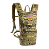 VEVOR Hydration Backpack, Water Backpack with 3L TPU Water Bladder, Tactical Molle Hiking Hydration Pack with Storage for Men Women, Hydro Water Daypack for Hiking Running Cycling Camping
