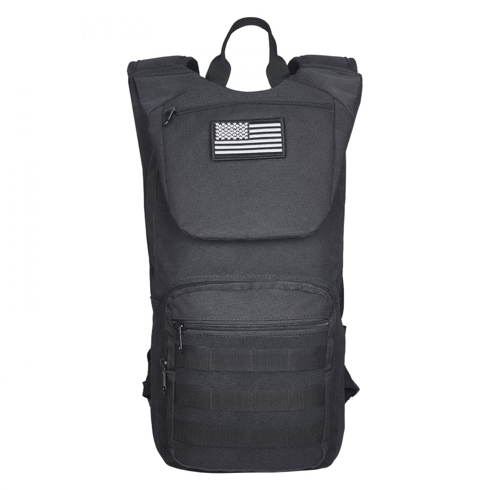 VEVOR Hydration Backpack, Water Backpack with 3L TPU Water Bladder, Tactical Molle Hiking Hydration Pack with Storage for Men Women, Hydro Water Daypack for Hiking Running Cycling Camping
