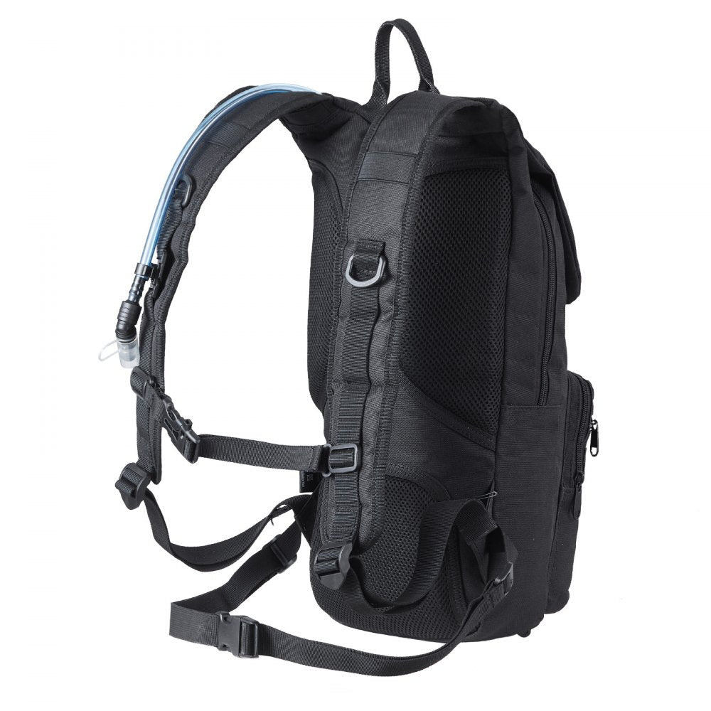 VEVOR Hydration Backpack, Water Backpack with 3L TPU Water Bladder, Tactical Molle Hiking Hydration Pack with Storage for Men Women, Hydro Water Daypack for Hiking Running Cycling Camping