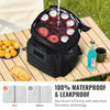 Cooler Bag, 25L Insulated Lunch Bag with Molle Design and Multi-pocket, 600D Cooler Lunch Box with Removable Storage Bags, Soft Cooler for Office, Picnic, Hiking, Beach or Beverage, Black