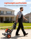 VEVOR Stand Airless Paint Sprayer, 900W, 3300PSI High Pressure Airless Sprayer with Cart, Cleaning Brush, Hose, Extension Rod, Nozzles, Electric Spray Paint Machine for Interior or Exterior of House