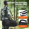 Tactical Duffle Bag, 45L Gym Bag Duffle with Molle Design and Shoe Compartment, Military Travel Bag for Men and Women, Tactical Gear Bag for Overnight, Sports, Fitness, Clothing, Travel, Black