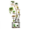 VEVOR Plant Stand Indoor with Grow Lights, 63 in Tall 9-Tier Lighted Plant Shelf, Metal Corner Plants Holder, 3 Timer & 10 Brightness, Curve-Shaped Flower Display Rack for Living Room Balcony Decor