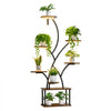 VEVOR Plant Stand Indoor with Grow Lights, 62 in Tall 8-Tier Lighted Plant Shelf, Metal Corner Plants Holder, 3 Timer & 10 Brightness, Tree-Shaped Flower Display Rack for Living Room Balcony Decor
