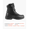 VEVOR Men's Military Tactical Boots, 8 inch Combat Hiking Work Boots, Lightweight & Breathable Side Zipper Mens Motorcycle Interceptor Trooper Boot, for Outdoor Security Mountaineering, US Size 12