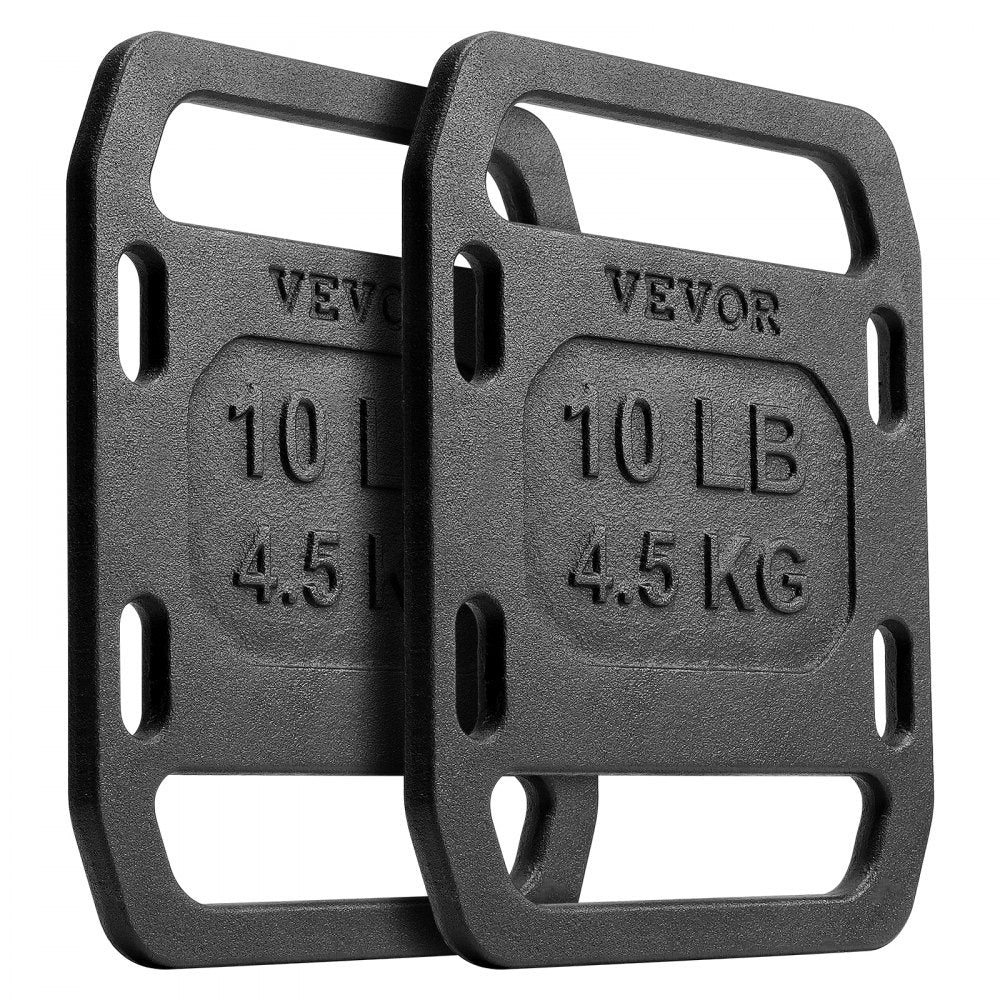 VEVOR Cast Iron Ruck Weights,  10LB Pair Ruck Plate, Weighted Weights for Rucking, Adjustable Ruck Plate with Straps, for Rucking, Swings, Squat, Strength Training, Weightlifting, Fitness Workout