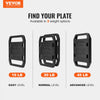 VEVOR Cast Iron Ruck Weights,  45LB Single Ruck Plate, Weighted Weights for Rucking, Solid Ruck Plate Weight for Rucking, Swings, Squat, Strength Training, Weightlifting, Fitness Workout