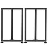 VEVOR Table Legs, 29.1" H x 17.7" W Square T Shape Steel Furniture Legs, Modular Design, Easy Assembly, 2204 lbs Max Load Heavy Duty, for Home Office Desk, Dinner Table, Workbenches, Set of 2, Black