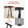 VEVOR Table Legs, 29.1" H x 21.7" W Trapezoid Steel Furniture Legs, Modular Design, Easy Assembly, 2204 lbs Max Load Heavy Duty, Ideal for Home Office Desk, Coffee Dinner Bar Tables,Set of 2, Black