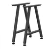 VEVOR Table Legs, 29.1" H x 21.7" W Trapezoid Steel Furniture Legs, Modular Design, Easy Assembly, 2204 lbs Max Load Heavy Duty, Ideal for Home Office Desk, Coffee Dinner Bar Tables,Set of 2, Black