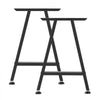VEVOR Table Legs, 29.1" H x 21.7" W Trapezoid Steel Furniture Legs, Modular Design, Easy Assembly, 2204 lbs Max Load Heavy Duty, Ideal for Home Office Desk, Coffee Dinner Bar Tables,Set of 2, Black