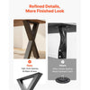 VEVOR Table Legs, 29.5" H x 23.6" W Steel Furniture Legs, Modular Design, Easy Assembly, 2204 lbs Max Load Heavy Duty, for Home Office Desk, Coffee Dinner Bar Tables, Workbench,2 PCS, X Frame, Black