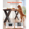 VEVOR Table Legs, 29.5" H x 31.1" W Steel Furniture Legs, Modular Design, Easy Assembly, 2204 lbs Max Load Heavy Duty, for Home Office Desk, Coffee Dinner Bar Tables, Workbench,2 PCS, X Frame, Black