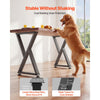VEVOR Table Legs, 29.1" H x 18.6" W Steel Furniture Legs, Modular Design, Easy Assembly, 2204 lbs Max Load Heavy Duty, Z Shape for Home Office Desk DIY, Coffee Dinner Tables, Workbench,2 PCS, Black