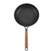 VEVOR Cast Iron Skillet, 3-Piece Frying Pan Set (8, 10, 12 in), Nonstick Skillets with Detachable Wood Handle, Pre-Seasoned Chef's Pan, Kitchen Cookware for Gas, Electrical, and Induction, Black