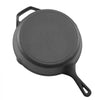 VEVOR Cast Iron Skillet, 4-Piece Frying Pan Set (6, 8, 10, 12 in), Skillets with Heat-Resistant Silicone Handle, Pre-Seasoned Chef's Pan, Kitchen Cookware, for Oven, Gas, Electrical, Induction, Black